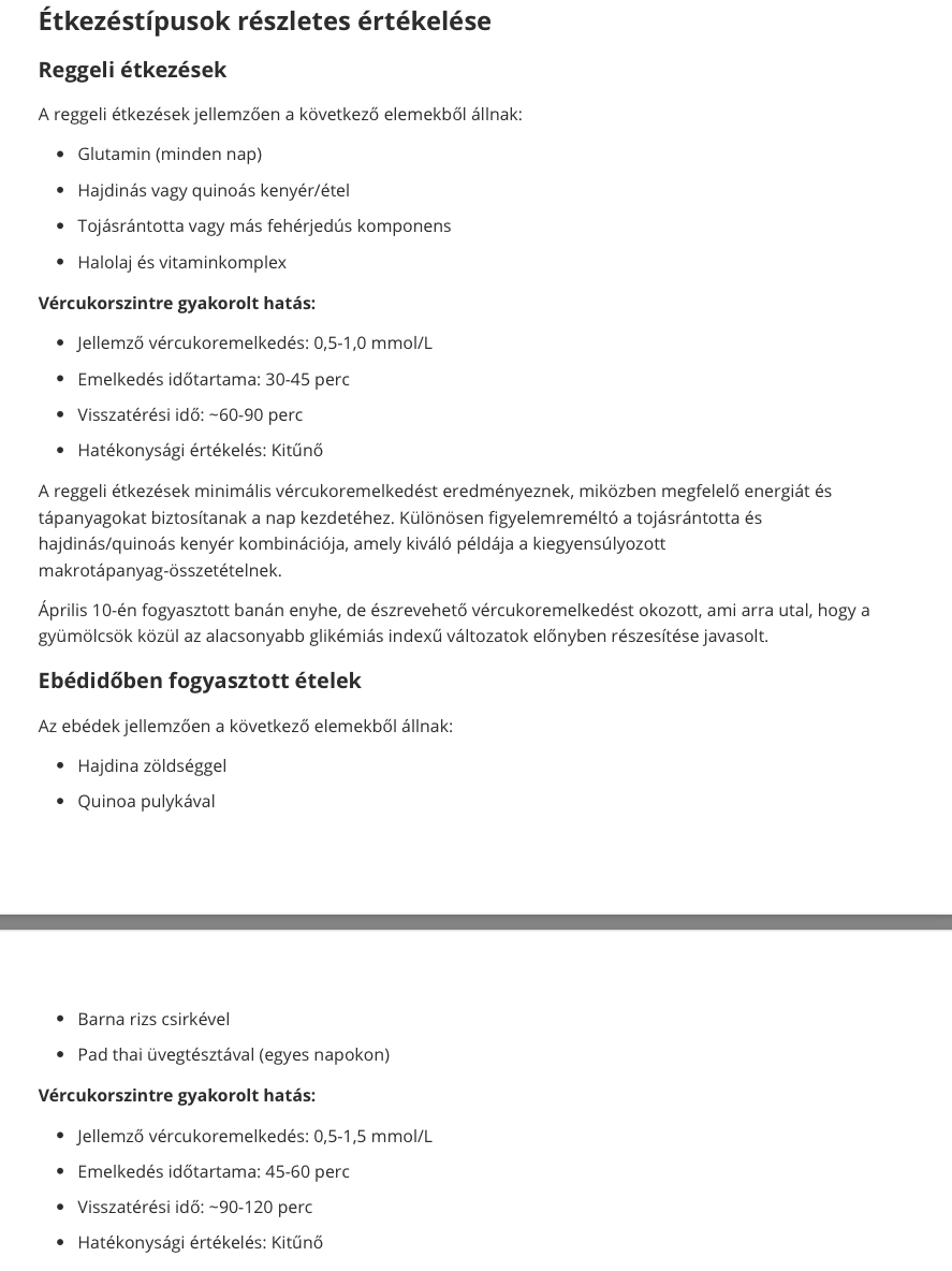 GluX Kontroll – Személyre szabott vércukor - elemzés és tanácsadás - GluX